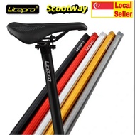 Litepro Ultra-light Weight CNC Seat Post for Foldable Bike 33.9*600mm A61