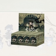 จัดส่ง24ชม- POP MART SKULLPANDA ชุดตุ๊กตา Courtyard Ink Plum กล่องสุ่มของเล่นแฟชั่นสไตล์โบราณแปลกๆ ข