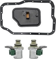 Vkinman XS4Z-7A098AB FN01-21-500 Filter Gasket with 4F27E FN4A-EL Transmission Shift Solenoid Kit Re