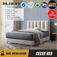 Living Mall Cecer Dr.Chiro Divan Bed Frame Pet Friendly Scratch-proof Fabric - With Mattress Add On