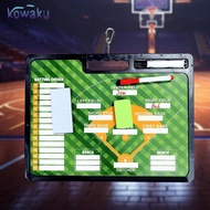 [vsrhkq] Coaching Board with Carabiner Softball Dugout Board for Match Recreation