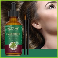 Castor Oil Hair Oil Cold Pressed Castor Oil Hexane-Free Stimulate Growth for Eyelashes Eyebrows Hair. Skin fitnessg