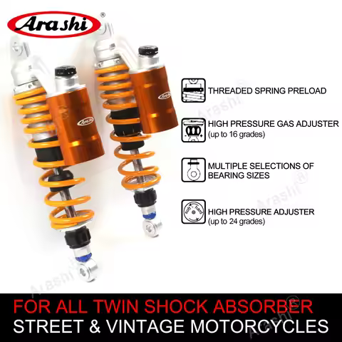 ARASHI For TRIUMPH Adjustable Suspension Scrambler 865 2006 2007 2008 2009 2010 2011- 2015 Nitrogen 