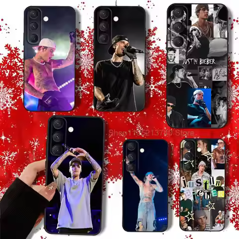 J-JustinS USA B-BieberS Phone Case For Samsung S22,S24,S20,S25,S23,S30,S21,Ultra,Plus,Fe,5G,Lite per
