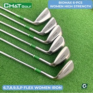 Biomax Soarer II women's iron golf club set 6 clubs 6, 7, 8, 9, S, P Shaft irons imported from Japan