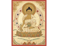 古董醫藥師佛唐卡  古代療法