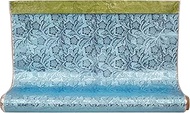 Floral Accessories - Cameo Windsor Embossed Poly Foil 20in Rd, Blue, 20 Inch, 30 Feet