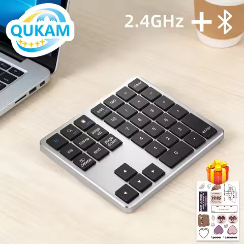 K35 Digital Keyboard Dual Bluetooth Numeric Keypad 2.4Ghz Wireless Keyboard 300mAh Rechargeable Nump