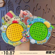 Genuine Cartoon Magnetic Steel Ball Drawing Board Keychain Pendant Couple Schoolbag Keychain Hanging