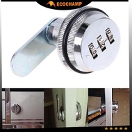 20mm / 30mm 3 Digit Alloy Number Combination Condo Airbnb Cam Lock Locker Letter Box Password Keyles