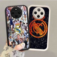 GK-76 Real Madrid logo Black and white silicone Casing for Xiaomi Redmi Realme poco 13 C61 C75 A3X 1