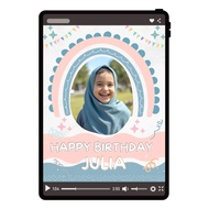 Digital birthday wish card