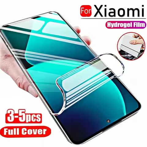 3-5PCS 9D Full Cover Hydrogel Film For Xiaomi Poco F8 Pro X8 Pro Max F7 X7 X6 F6 X5 C75 M7 5G M8 M6 