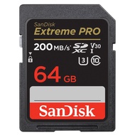 SanDisk Extreme Pro SD Card 64GB ( SDSDXXU-064G-GN4IN ) ความเร็วอ่าน 200MB/s เขียน 90MB/s เมมโมรี่ แซนดิส รับประกัน Synnex lifetime