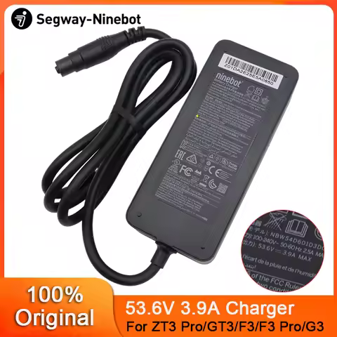 Original 53.6V 3.9A Fast Charger for for Ninebot by Segway G3 F3/F3Pro GT3 ZT3 Pro Xiaomi 4 Pro Plus