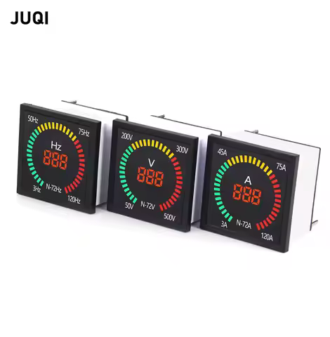 N-72 AC rotary table signal indicator light LED digital display voltage AC50-500V current 3-120A fre