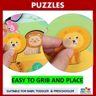 Premium Quality Wooden Puzzle for kids ABC puzzle Montessori toys for kids Animals Alphabet abc toys