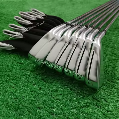 TaiFu 2025New Men's p790 Golf Clubs silvery P790 Golf Irons fifth generation 7pcs 4-9P R/S/SR Flex S