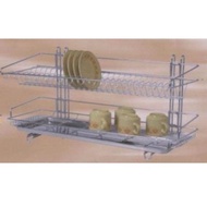 26" Stainless Steel Double Dish Rack(Stand)