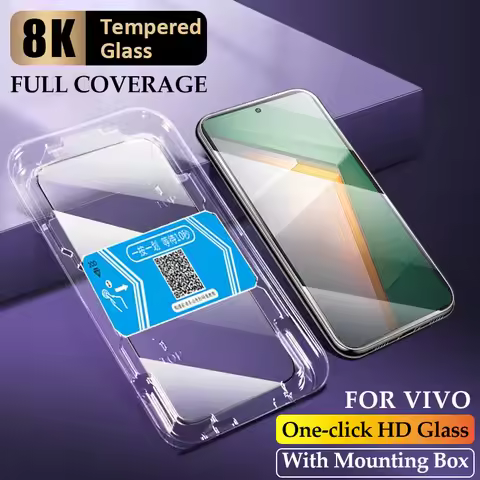 8K One-click Installation Screen Protectors For Vivo iQOO 11 11S 12 HD Tempered Glass For Vivo Neo 9