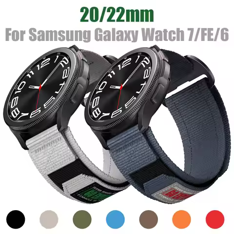 22mm Nylon Strap for Samsung Galaxy Watch 3/Watch 46mm Replacement Strap 20mm for Samsung Galaxy Wat