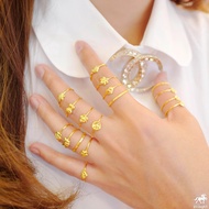 แหวนทองแท้ 0.4 กรัม(ขายส่ง) คละลาย ทองแท้ 96.5% ขายได้ จำนำได้ มีใบรับประกัน แหวนทอง แหวนทองคำแท้