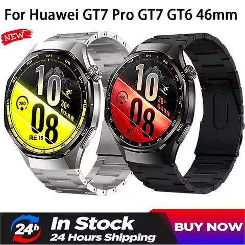 22mm Titanium Strap for Huawei Watch GT7 Pro GT7 GT6 5 4 3 46mm Metal Lightweight Bracelet Amazfit B