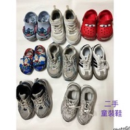 $100=全部8對👆🏻二手兒童New balance和Adidas波鞋運動鞋👟史迪仔+閃電王麥坤crocs洞洞涼鞋拖鞋🩴自行清洗會乾淨好多🧽尺碼介乎size 16cm/EU27碼 (3歲著) 小童幼童