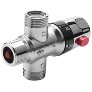 Solid Copper 3-Way Thermostatic Mixing Valve 3/4 Inch Solar Water Heater Valve Regulating Temperatur