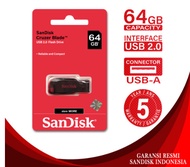 (G) FLASHDISK SANDISK CRUZER BLADE CZ50 64 GB Flasdisk sandisk 64GB
