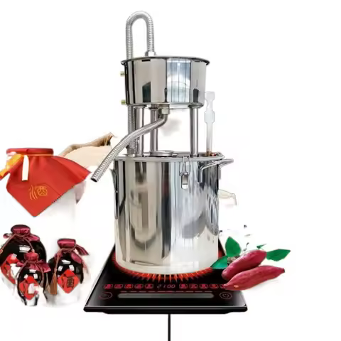 Multifunctional Small Home Distiller Pot Winemaking Machine For Homemade Baijiu Shochu Hydrosol And 