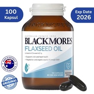 Blackmores Flaxseed Oil 100 Capsules - Vegetarian Omega 3 6 9