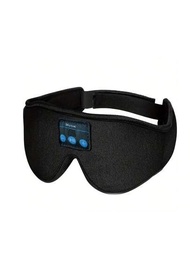 1入組3d睡眠眼罩帶藍牙耳機,側躺者的最佳禮物和必備旅行物品