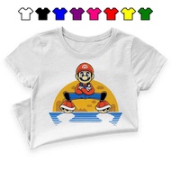 Super Mario Bros Boy Girl 100 Cotton T Shirt Kanak Dress Tee Fashion Boy Viral Kid Baju Cloth Kemeja