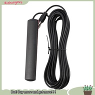 [dizhong2vs]ANT-309 Car Radio Antenna - Universal Car FM Radio Antenna Patch Black Radio Antenna Amplifier Aerial Windscreen Mount 85-112MHZ 5M Cable