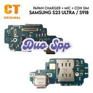 Charger Board + Mic + Con Sim - Samsung Galaxy S23 Ultra S918/ SM-S918B/ SM-S918B/DS SM-S918U/ SM-S9