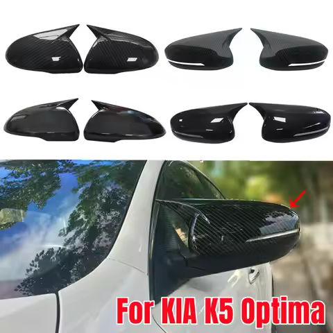For KIA K5 Optima 2011-2015/ KIA K5 Optima 2016-2020 Car Rearview Side Mirror Cover Wing Cap Exterio