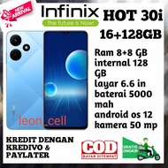 infinix hot 30i  ram 16GB+128GB  (8+8gb)  GARANSI RESMI 1 TAHUN