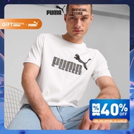 PUMA BASICS - GRAPHICS No. 1 Logo Tee Men สีขาว - 68192802