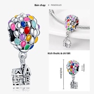 Lãng Mạn Retro Cổ Điển Sen Hạt Charm Mặt Dây Chuyền Nữ Bạc 925 Cho Pandora Vòng Tay Nữ Vintage Zirco