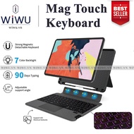 Bao da bàn phím WIWU Mag touch Keyboard cho IPad Gen 10 / 10.9 2022 Pro 11 / 12.9 / M1 / M2 Air 4