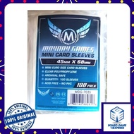Mayday Sleeves - Mini Euro Card Sleeves Pack (100) 45mm x 68mm Card Sleeves Card Sleeve Protector