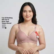 KATUN 3 Pcs Bra Jolly B5 Cotton Bra 3 Hooks Size 36B-42B Medium Cup Soft