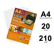 Kidario 210GSM A4 Size Glossy Photo Paper (20's)
