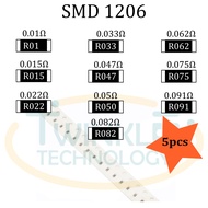 Resistor SMD 1206 0.01, 0.022, 0.033, 0.015 ohm, 0.075 ohm, 0.047 ohm, 0.05 ohm, 0.062 ohm, 0.082 oh