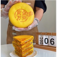 Mid-Autumn Festival Gold Big Mooncake Five Fu Cake Pastry Gift Bride Cake Gift Box Moon Cake Group Purchase Delivery Foo