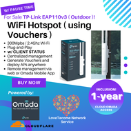 Piso WiFi using TP-Link EAP110 v3 Outdoor with Omada Cloud Hotspot Server ( Voucher Type )