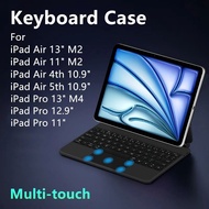 Magic Keyboard for iPad Air 11 Inch 13 M2 3rd Air 5th 4th 10.9" M4 Pro 11/12.9 6th Smart Cover Case 