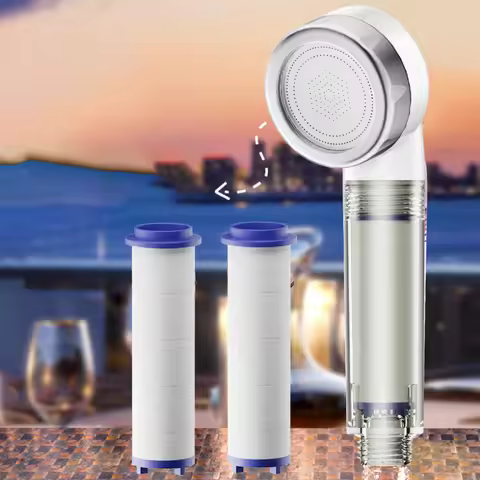 5.3cm/2.09in Mini Shower Head Portable Spray Handheld High Pressure Shower Head with Filters Hotel B