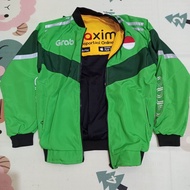 Jaket ojollll bolak balik jaket grab Maxim hitam